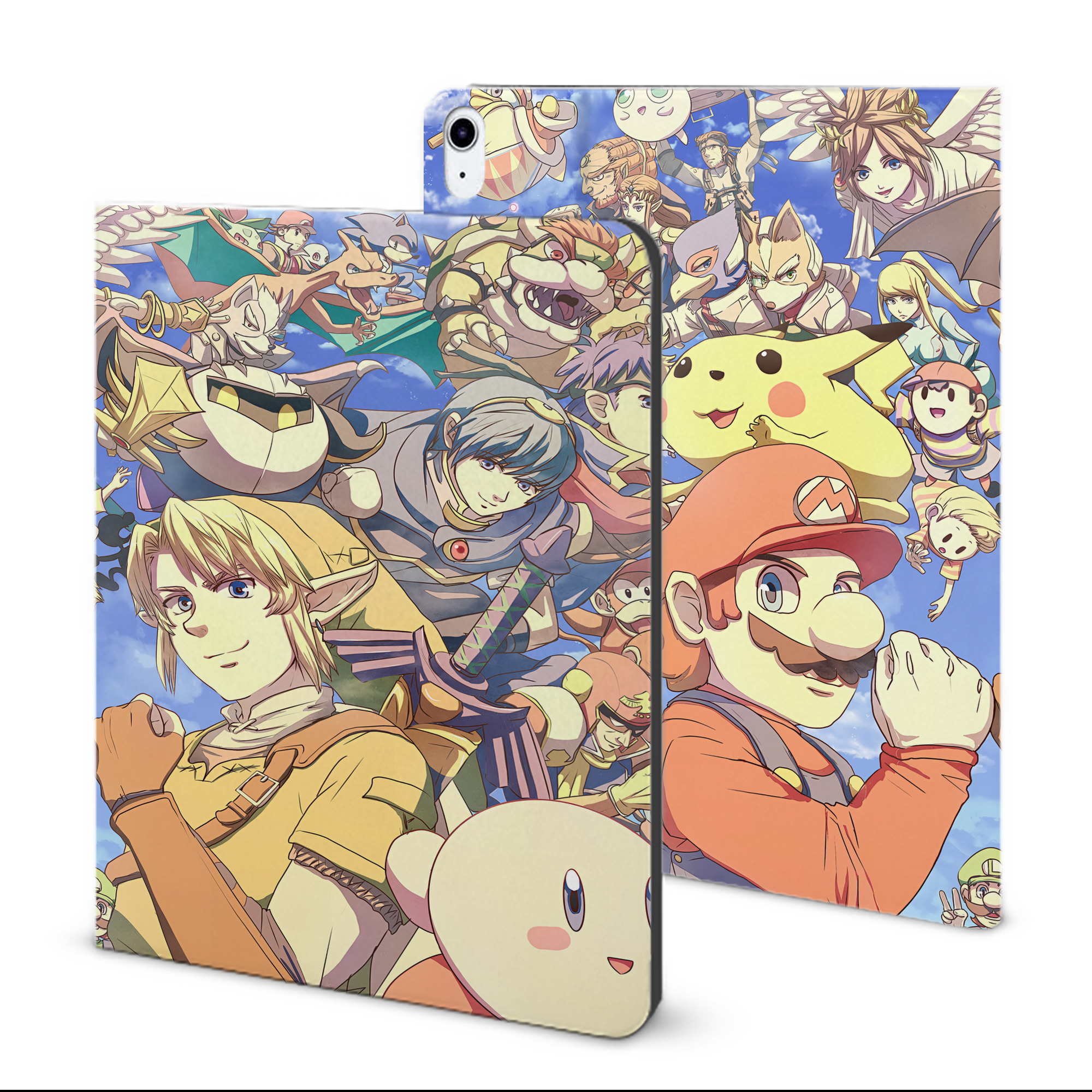 （画像用） ポケットモンスター Pokémon IPad ケース ブック型 PUレザー TPU 耐衝撃 軽量 薄型 ペン収納なし 全面保護 IPad 各モデル対応